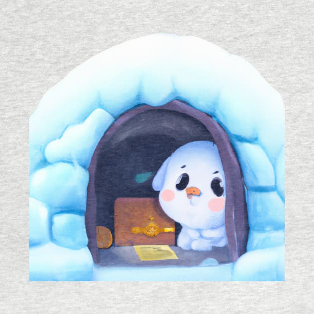 Cute animal in the igloo by Just chilling in clouds and staying cool